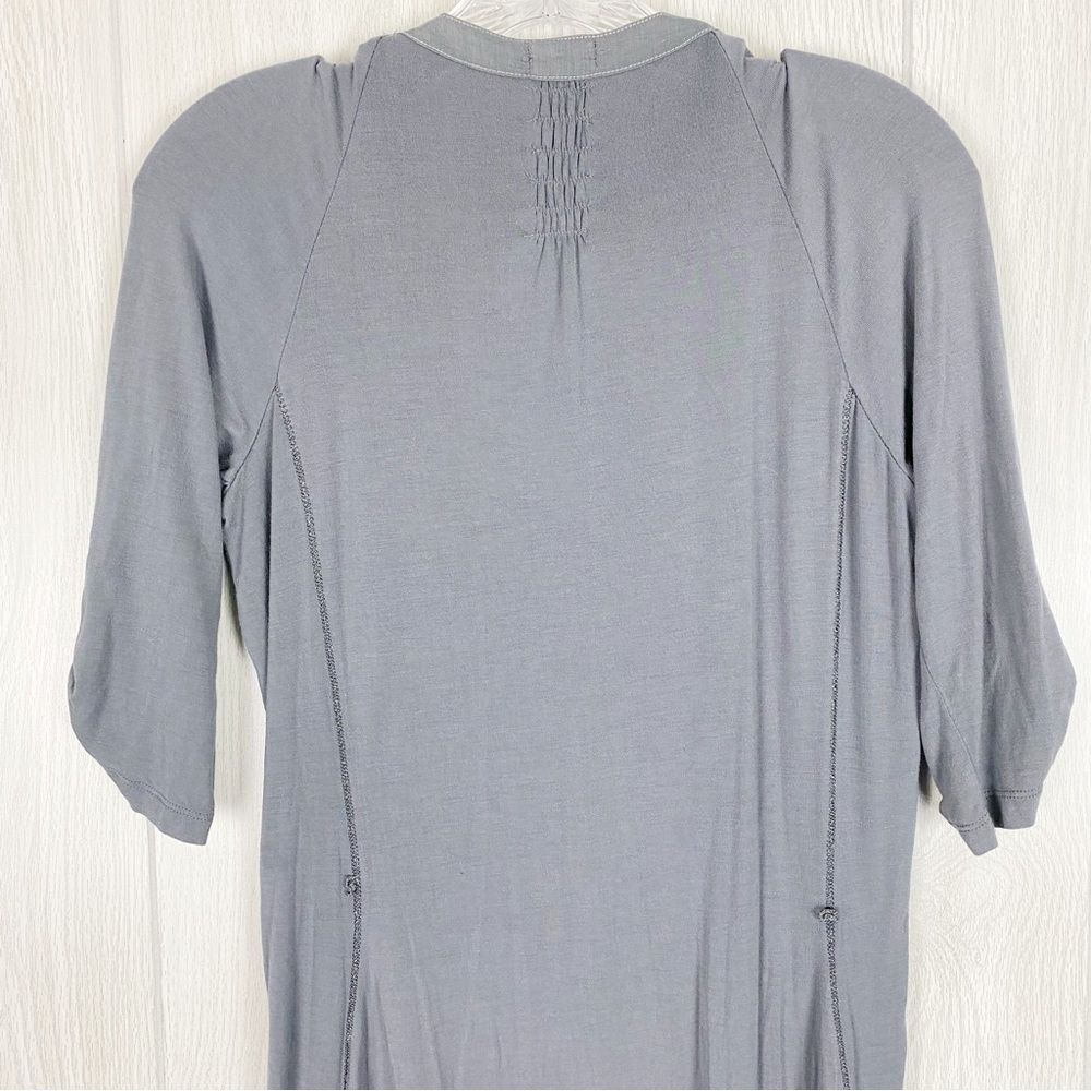 Tiny | Grey Embroidered Tunic Button Front Dress … - image 4